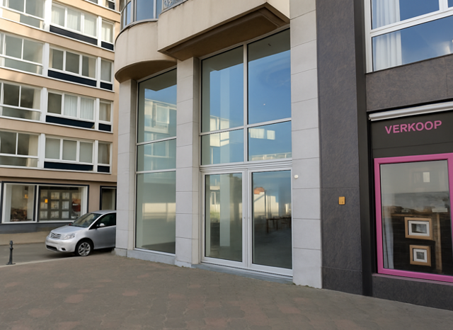 Magasin à louer sur la digue au Zoute